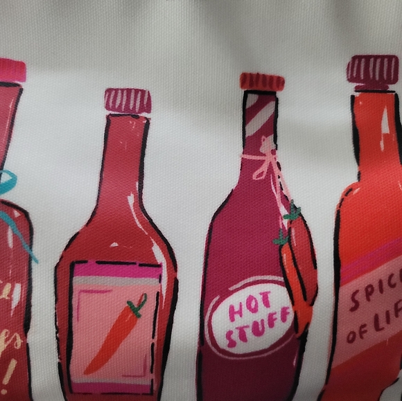 Kate Spade Hot Sauce Coated Canvas Tote, Good Used Condition - Picture 3 of 16